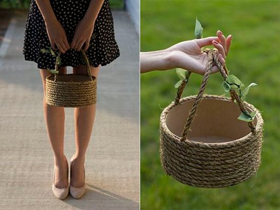Synthesis of how to make beautiful flower baskets from ropes for October 20-10 Picture 5