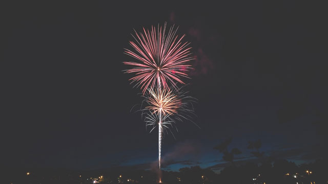 Synthesis of wallpaper, beautiful fireworks photos in the new year Picture 16