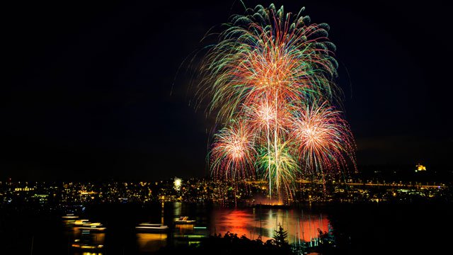 Synthesis of wallpaper, beautiful fireworks photos in the new year Picture 18