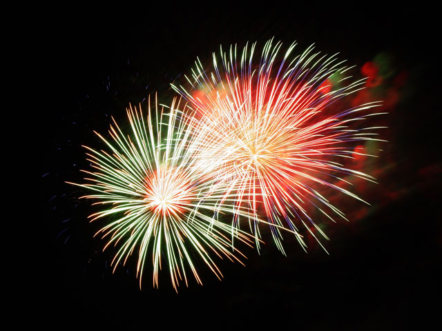 Synthesis of wallpaper, beautiful fireworks photos in the new year Picture 2
