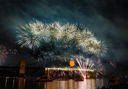 Synthesis of wallpaper, beautiful fireworks photos in the new year Picture 28