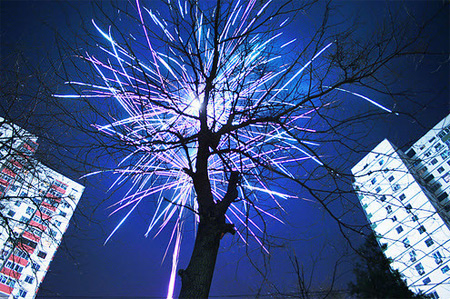 Synthesis of wallpaper, beautiful fireworks photos in the new year Picture 39