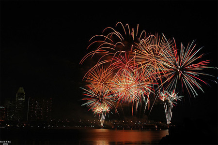 Synthesis of wallpaper, beautiful fireworks photos in the new year Picture 43