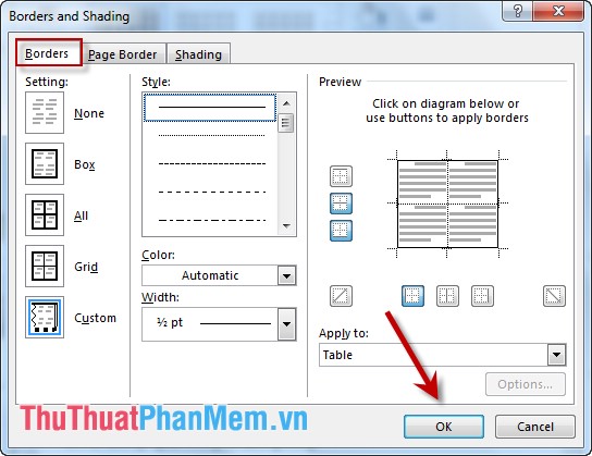 Table operations in Word Picture 11