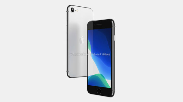 Take a look at iPhone SE 2 render photos (iPhone 9), designed like the iPhone 8, the glass back surface Picture 3