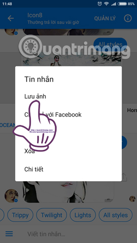 Take a picture of 'selfie' style painting on Facebook Messenger Picture 12