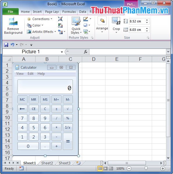 Take and edit photos with Screenshot in Excel Picture 3