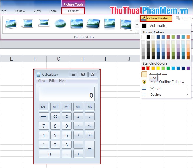 Take And Edit Photos With Screenshot In Excel - TipsMake.com