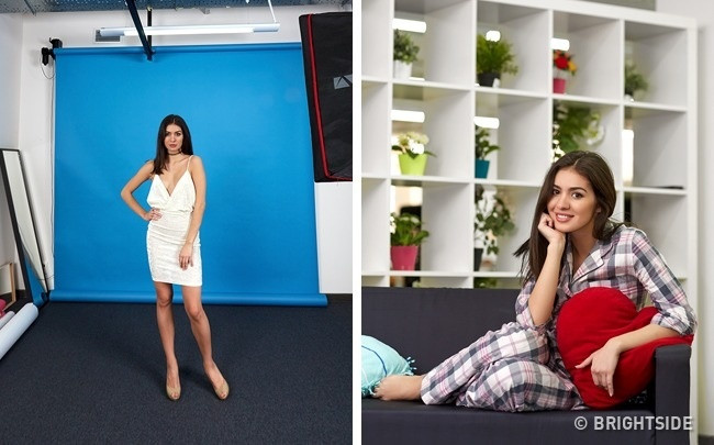 Taking photos and mirroring which ones will give you the most accurate picture? Picture 1
