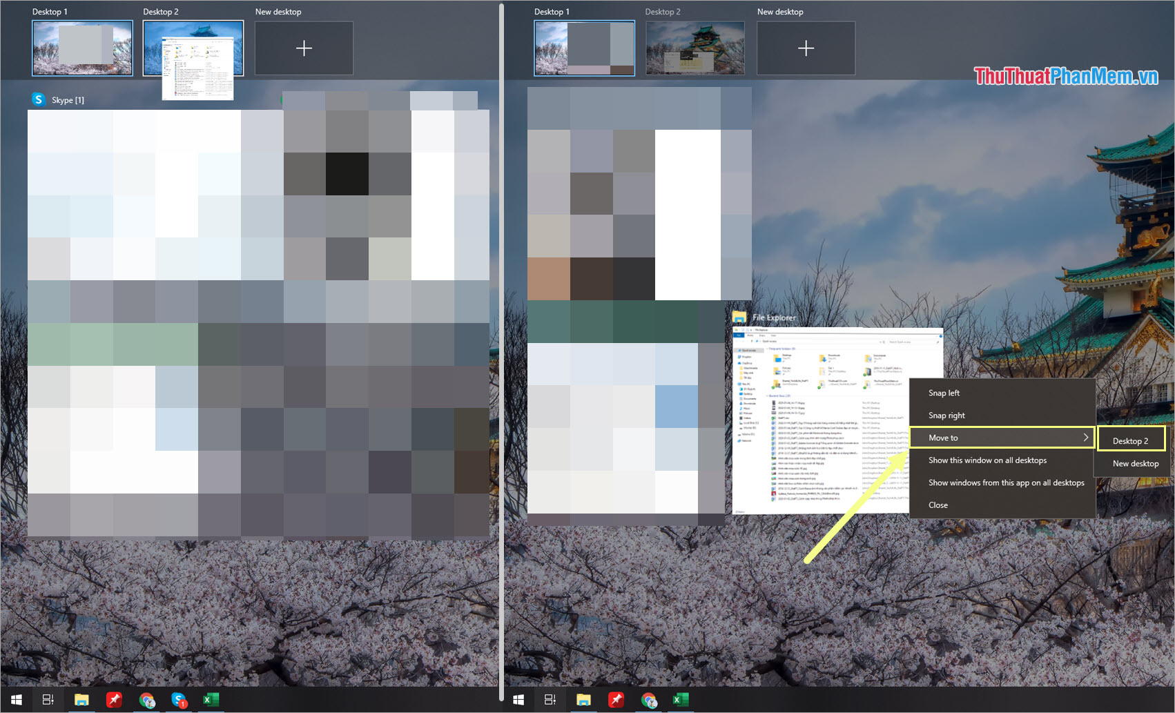 Task View key, Virtual Desktop on Windows 10 Picture 9