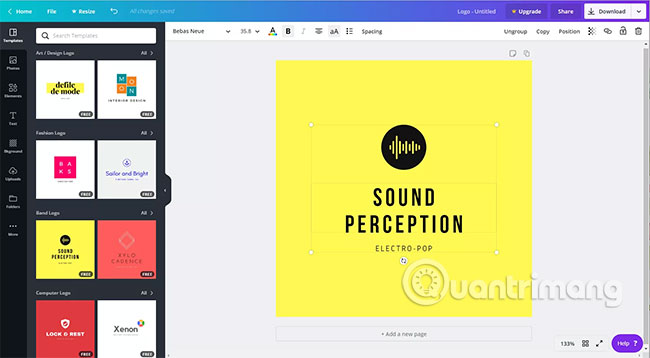 Template usage in Canva Picture 3