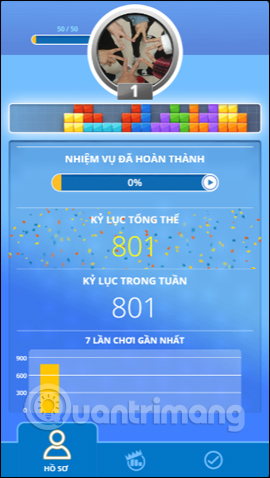 Tetris game on Messenger Picture 11