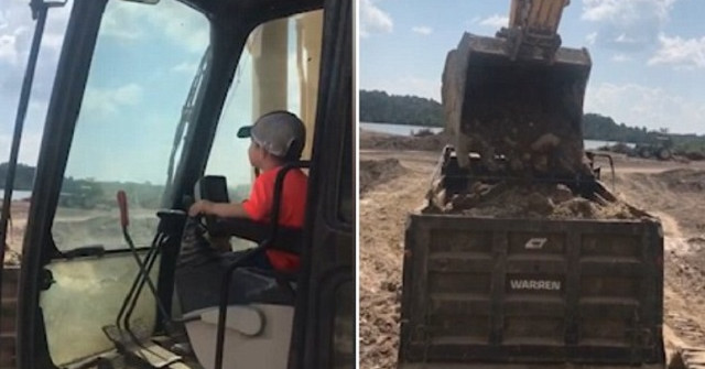 The 5-year-old boy was feverish with the driving skills of a skilled driver like an adult Picture 1