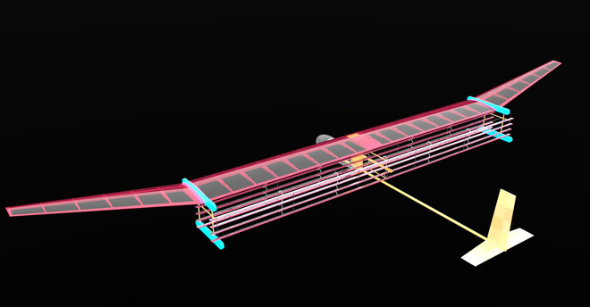 The aircraft operates solely on electricity, with no moving parts turned on Picture 1