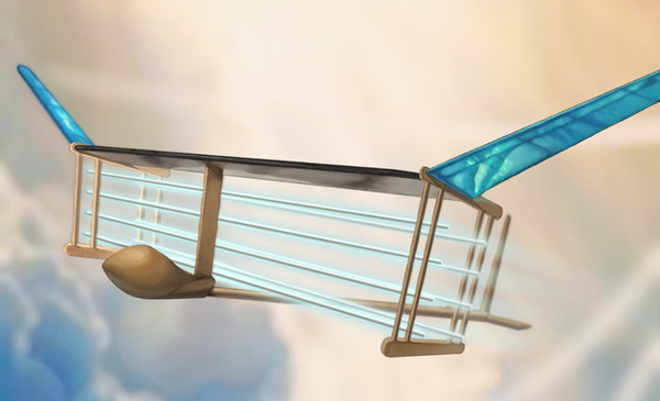 The aircraft operates solely on electricity, with no moving parts turned on Picture 2