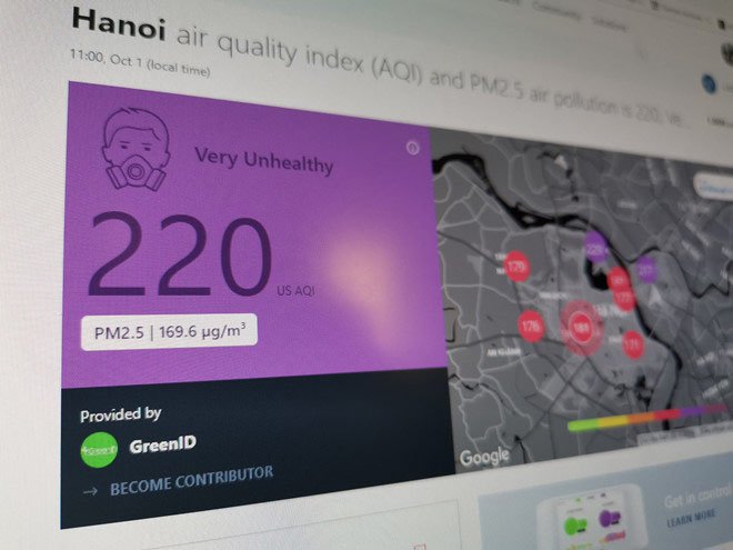 The AirVisual air quality measurement application disappears from Vietnam because of a 1-star storm from the user Picture 2