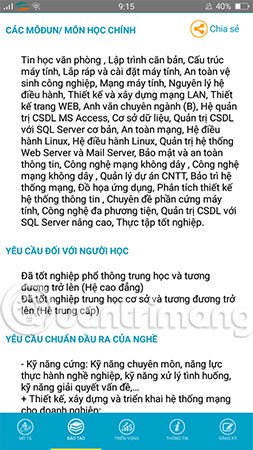 The app helps you choose a career, choose a school and know the salary Picture 4