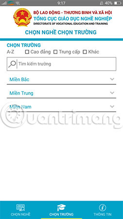 The app helps you choose a career, choose a school and know the salary Picture 6