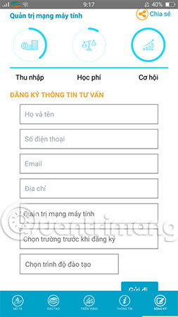 The app helps you choose a career, choose a school and know the salary Picture 7