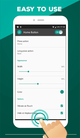 The app replaces Android physical Home button Picture 10