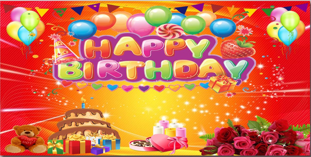 The best birthday backdrop pattern Picture 36