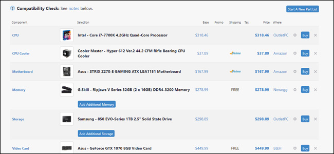 The best online tools to help you assemble and build your computer Picture 1