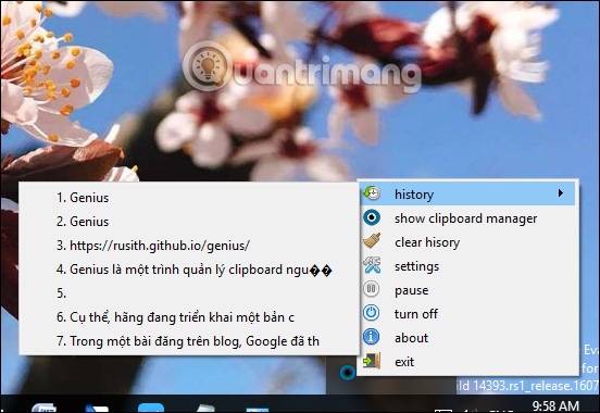 The clipboard management software on Windows Picture 8
