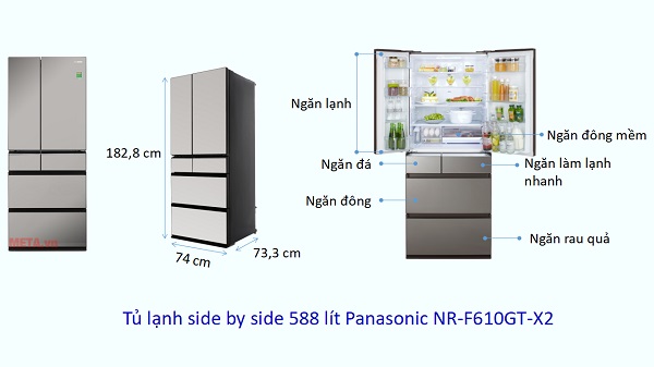 The common side by side fridge size Picture 6