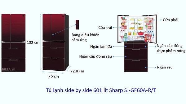 The common side by side fridge size Picture 8
