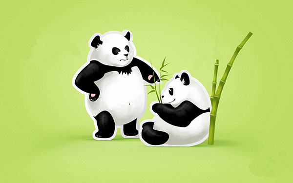 The cutest panda wallpaper set for computers Picture 14