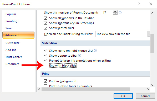The default settings should change on Microsoft Office Picture 14