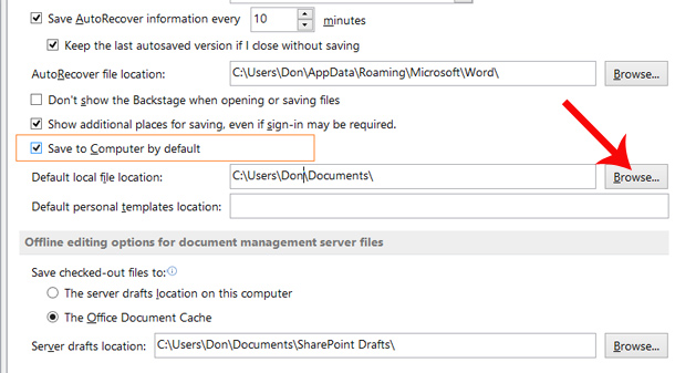 The default settings should change on Microsoft Office Picture 4