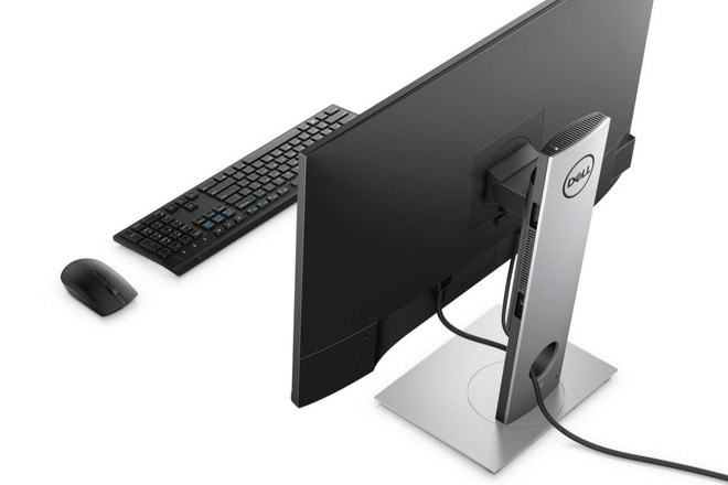 The Dell OptiPlex 7070 Ultra, the first all-in-one PC with a modular design, fits in the screen stand Picture 3