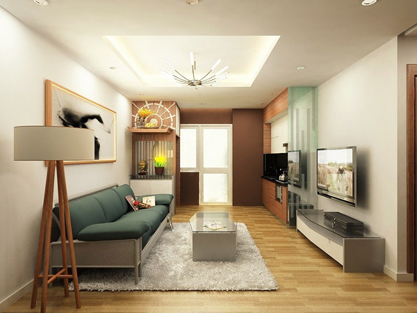 The design of a beautiful, modern small living room Picture 9