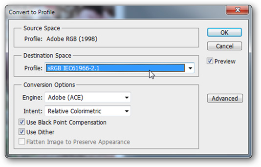 The difference in the Color Profile mode of the photos Picture 6
