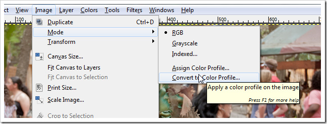 The difference in the Color Profile mode of the photos Picture 7