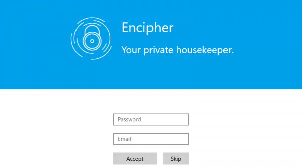 The Encipher download offer, the file and text protection app on Win 10 costs $ 4.39, which is free Picture 1