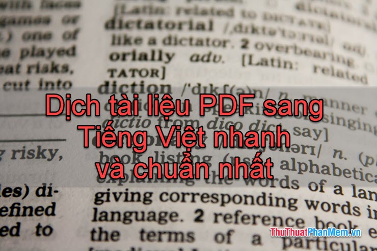 The fastest and most standard way to translate a PDF document Picture 1