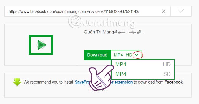 The fastest way to download Facebook videos to your computer without software Picture 3