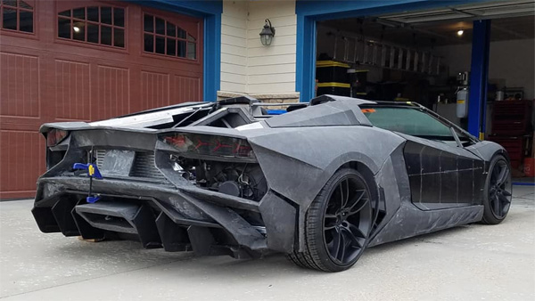 The father used 3D printing technology to drive Aventador supercar to be donated to his son Picture 5