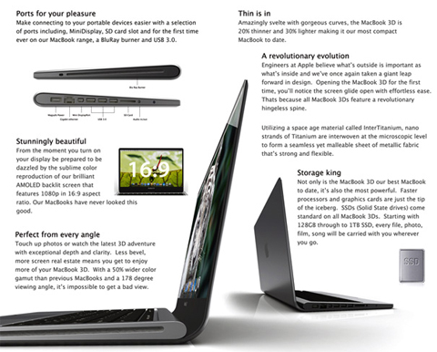 The idea of ​​Macbook Pro equipped with 3D technology Picture 3