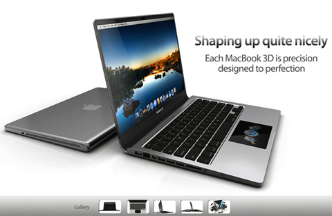 The idea of ​​Macbook Pro equipped with 3D technology Picture 4