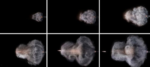 The impressive moment when the bullet rushed out of the barrel Picture 5