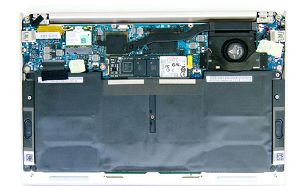 The inside of the Zenbook Prime is 11.6 inches Picture 2