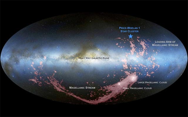 The interaction between the Milky Way and a satellite galaxy is creating many new stars Picture 1