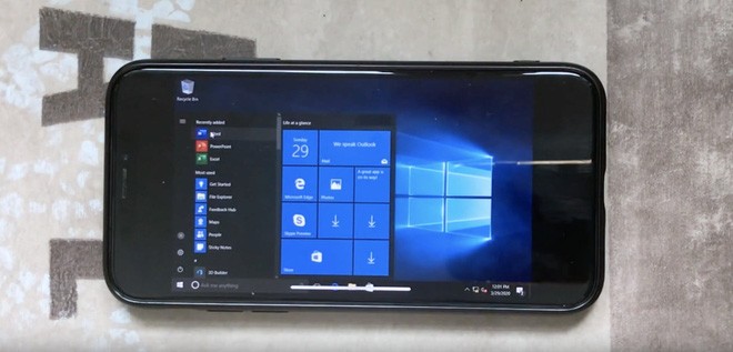 The iPhone runs iOS is normal, this iPhone X runs both Windows 10 complete Picture 1