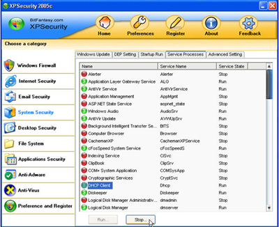 The leading security suite for Windows XP SP2 Picture 2