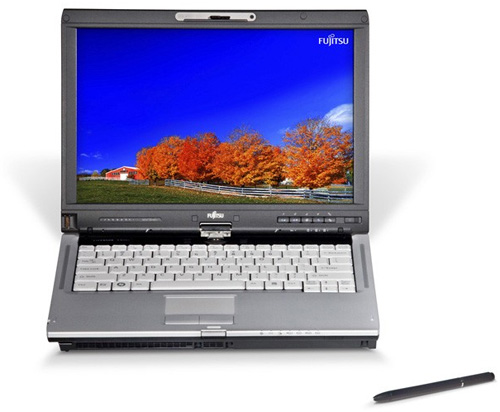 The LifeBook T5010 has a touch screen Picture 9
