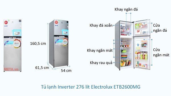 The most popular 2-wing refrigerator size Picture 5