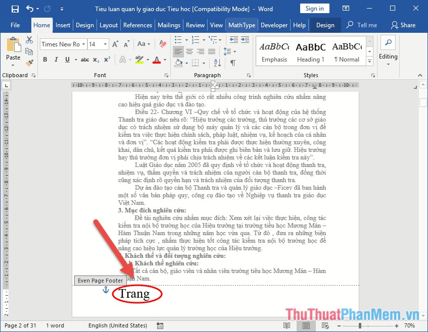 The numbering of pages in Word follows a symmetric parity pattern similar to a printed book Picture 11
